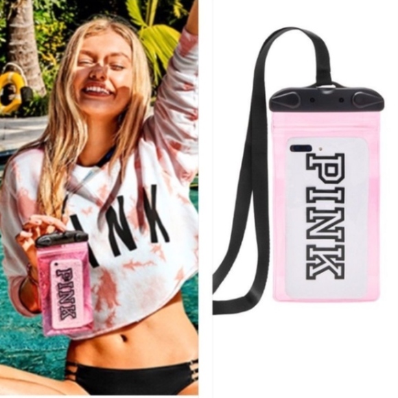 PINK Victoria's Secret Accessories - Victorias Secret PINK Water Proof Phone Case NWT